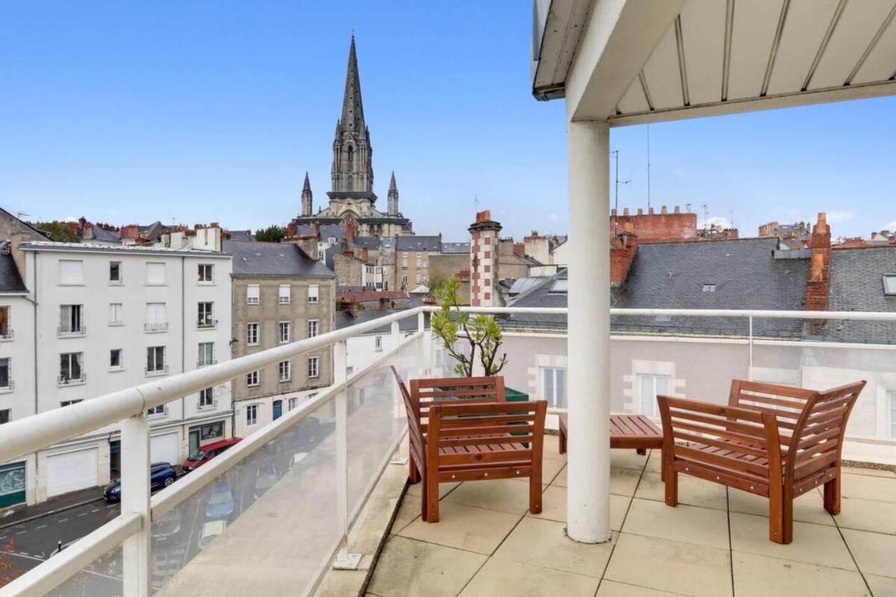 Bright Apartment With Large Terrace Нант Экстерьер фото